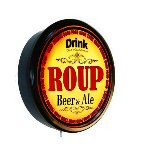 Goldenoldiesclocks Roup Beer and Ale Cerveza Lighted Wall Sign