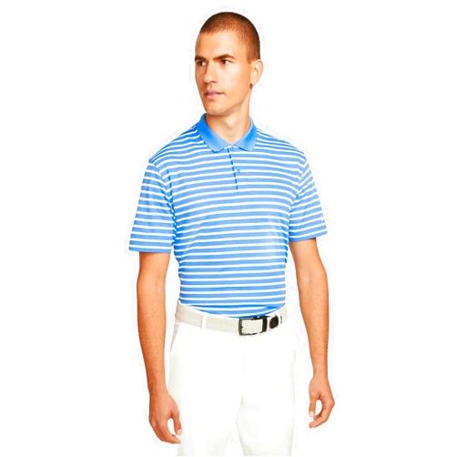 Nike Dri-FIT Victory Stripe Polo, University Blue/White, X-Large
