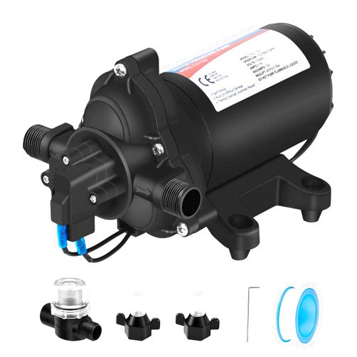 YOUNGTREE Water Pressure Diaphragm Pump 110V AC 4.0GPM 45PSI, Industrial Self Priming Water Booster pump 110Volt for Sprayer Sink RV Irrigation Sprinkler Kitchen Heater