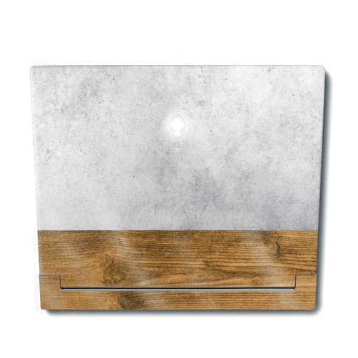 MIGHTY SKINS MightySkins Glossy Glitter Skin Compatible with Alienware X16 R1 (2023) Full Wrap Kit - Concrete Wood | Protective, Durable High-Gloss Glitter Finish | Easy to Apply & Change Styles | Made in The USA