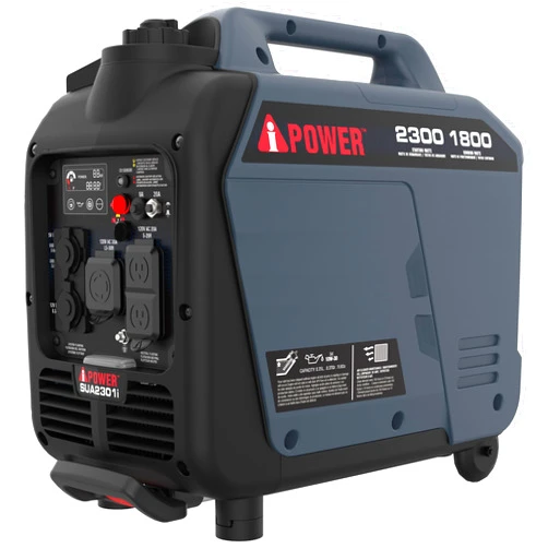A-iPower Portable Inverter Generator, 2300W RV Ready, EPA & CARB Compliant CO Sensor, Portable Ultra-Light Weight For Backup Home Use, Tailgating & Camping (SUA2301i)