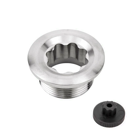 TiTo Titanium Bike Crank Cover M20 Screw Titanium Alloy Bicycle Crank Arm Fixing Bolt Thread Cover Cap for Road Bike MTB