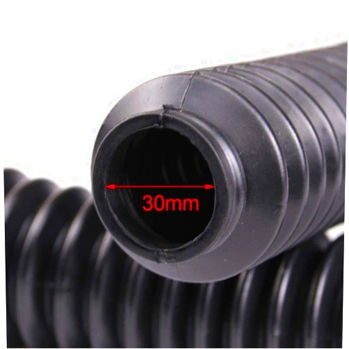 HML MOTOR Motorcycle Front Fork Shocker Rubber Cover Gaiters Gator Boots 2pcs 250mm (black)