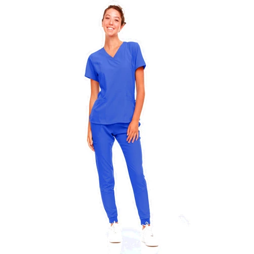 Natural Uniforms Womens Cool Stretch Jogger Scrub Set with Regular and Petite Sizes