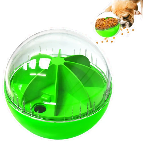 Monotre Dog Treat Ball, Dog Food Puzzle Slow Feeder Interactive Squeaky Mental Stimulation Toys, Dog& Cat Treat Dispenser Puzzle Toys Active Rolling Balls for Medium/Large Dog Breeds