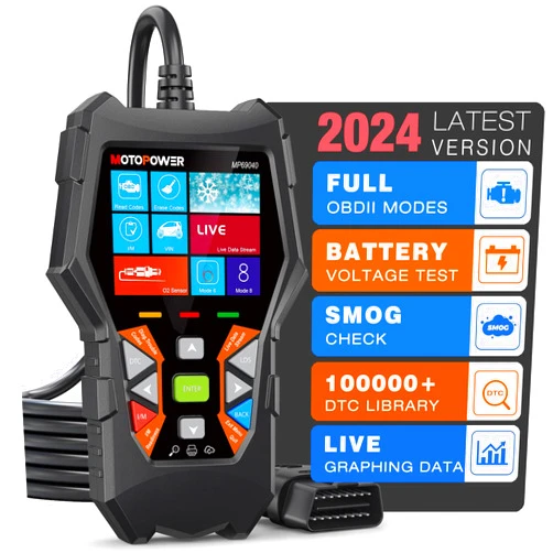 MOTOPOWER MP69040 Car OBD2 Scanner Check Engine Fault Code Reader Diagnostic Scan Tool, Black
