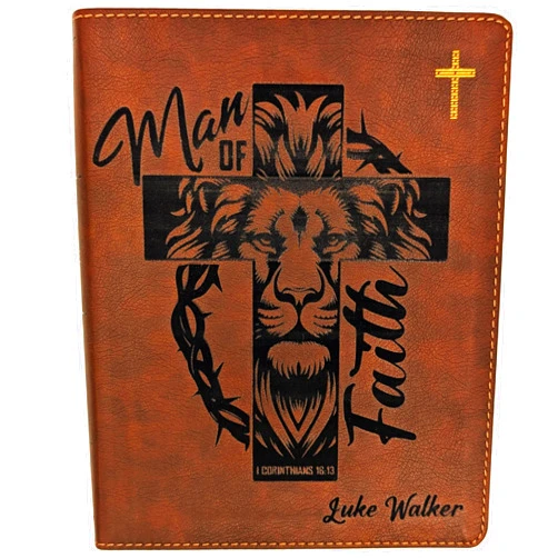 Farm and Posh Personalized NIV Bible, Custom Holy Bible, New International Version, Man of Faith (Man of Faith Personalized)