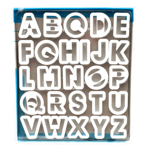 Ateco Alphabet Cookie Cutter Set,White 2-Inches