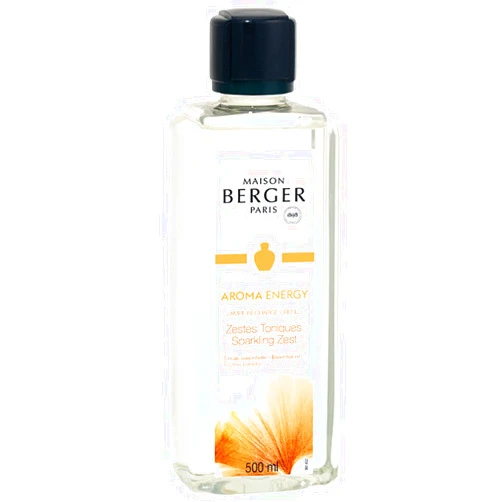MAISON BERGER Sparkling Zest - Lampe Berger Fragrance Refill for Home Fragrance Oil Diffuser - 16.9 Fluid Ounces - 500 milliliters
