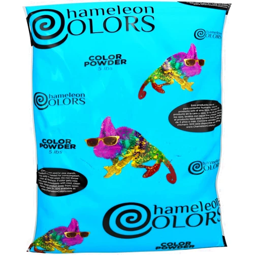 Chameleon Colors Blue Gender Reveal Powder, 5 lb Bag,, Easy Cleanup, Non-Toxic, Vibrant Blue Color, Ideal for Pinatas, Balloons, and Gender Reveal Cannons
