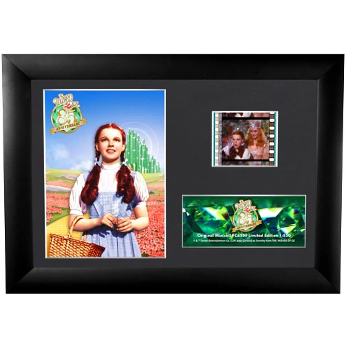 Trend Setters The Wizard of Oz 85th Anniversary– Dorothy – FilmCells 7” x 5” MiniCell Desktop Presentation Featuring 35 mm Film Clip and Easel Stand – Officially Licensed Movie Collectible