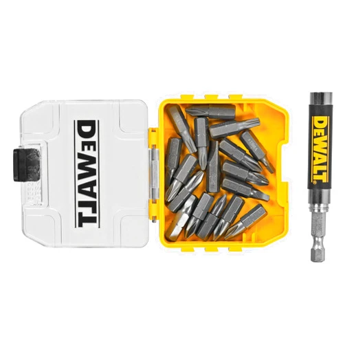 DEWALT DWAF2058CS 18 pc. Compact Magnetic Drive Guide Set, Yellow
