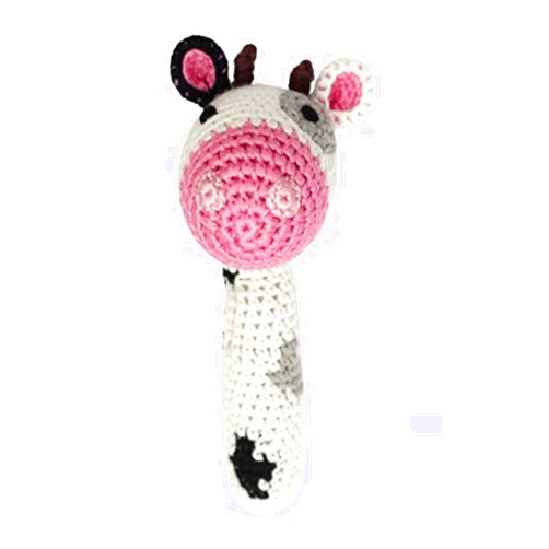 Cheengoo - Organic Baby Rattle - Cow