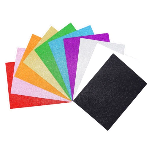 OISAKLD 10 Pack Glitter EVA Foam 9x12 inch Color EVA Craft Foam EVA Foam Sheets for DIY Handcraft Crafts Project