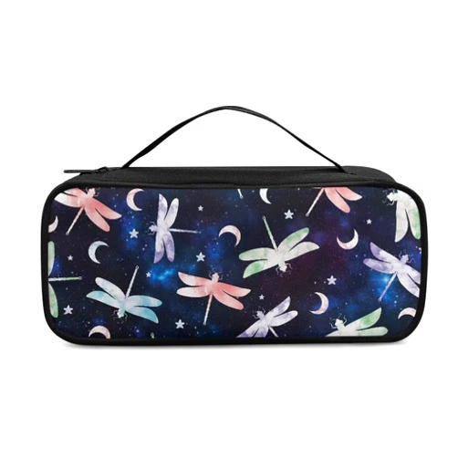 Sepetwhos Dragonfly Stethoscope Carrying Case Lightweight Stethoscope Holderwith Mesh Pockets Shockproof Hard Organizer Storage Bag Medical Assistant Accessories