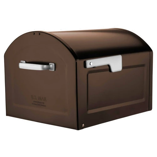 Architectural Mailboxes 950020RZ Centennial Post Mount Mailbox, XL, Rubbed Bronze