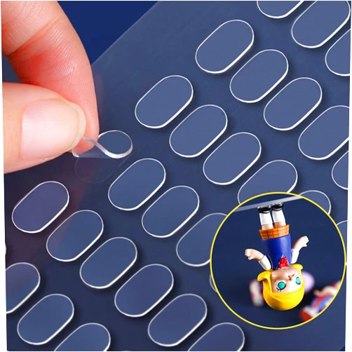 LMJIA Adhesive Stick dots two-sided Sided Mounting Putty Stick Tack for Wall Hanging Crafts Balloons Festival Party Decorations,Clean Removable(100)