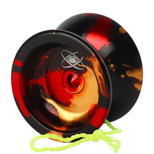 Yoyo King Watcher Metal Professional Yoyo with Ball Bearing Axle and Extra String (Volcano)