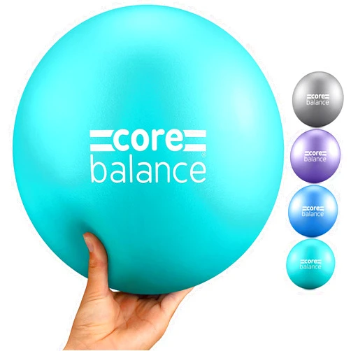 Core Balance 9 Inch Anti Burst Pilates Ball - Mini Exercise Ball for Yoga, Barre, Stretching and Core Stability Workout