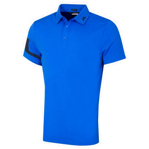 J. Lindeberg J.Lindeberg Men's Heath Regular Fit Polo Shirt - Nautical Blue - XXL