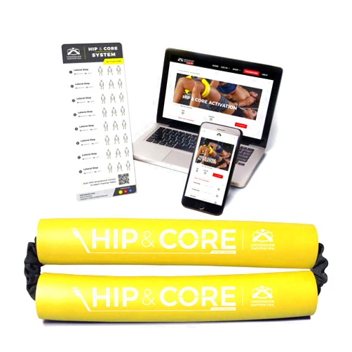 Crossover Symmetry Hip & Core System - Loop Resistance Home Workout Bands to Stretch and Strengthen Legs, Butt, HIPS, Thighs and Glutes, Includes Online Exercise & Training Guide