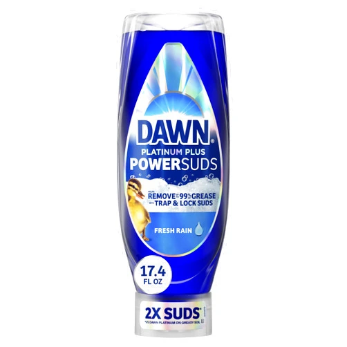 Dawn Platinum Plus PowerSuds Liquid Dish Soap, 17.4 oz. EZ-Squeeze Bottle