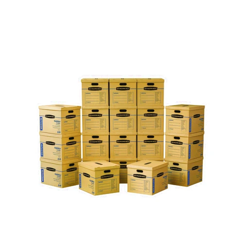 Bankers Box Medium Classic Moving Box 20 Pack, Reinforced Handles, Tape-Free Assembly, Box with Lid, 19-in x 14.5-in x 15.5-in (8817202)