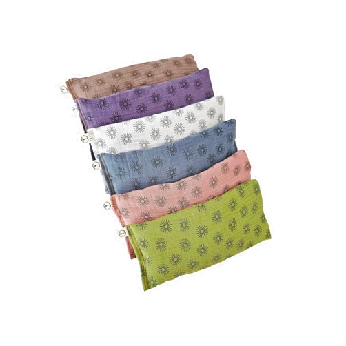 Peacegoods Unscented Eye Pillows (Pack of 6) Soft & Soothing Cotton Filled with Flax Seed Weighted for Yoga Meditation Headache Relief Sleep Massage - Variety of Color Stars