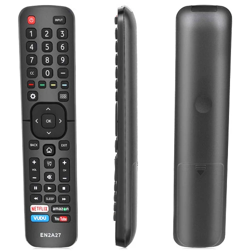 Gvirtue EN2A27 New Universal Remote for All Hisense TV Remote, Replacement Control for Hisense-Smart-TV-Remote, for Hisense LED LCD UHD 4K Android Smart TV, with Netflix, Amazon, Vudu, YouTube Buttons