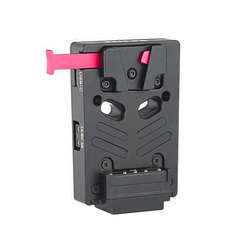 Nitze V Mount Battery Plate with 8V/3A DC, 14.8V/3A D-tap and PD 3.0 USB-C Output Ports Mini V Mount Plate - N21-D6