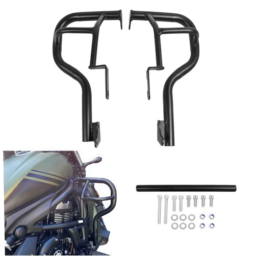 CHIFUN Engine Guard Crash Bars for Kawasaki Vulcan S 650 VN650 EN650 2015-2025, 1 1/4'' Fat Steel Motorcycle Highway Frame Protection Bars