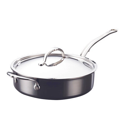 Hestan - NanoBond Collection - Titanium Stainless Steel 3.5-Quart Sauté Pan with Lid - Toxin, PFAS, & Chemical Free Clean Cookware, Induction Cooktop Compatible