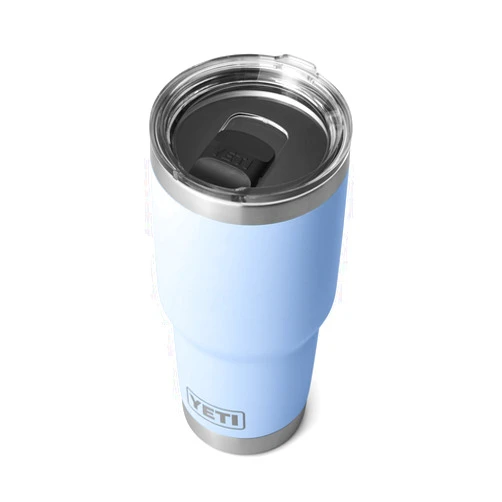 YETI Rambler 30 oz Tumbler, Stainless Steel, Vacuum Insulated with MagSlider Lid, Big Sky Blue