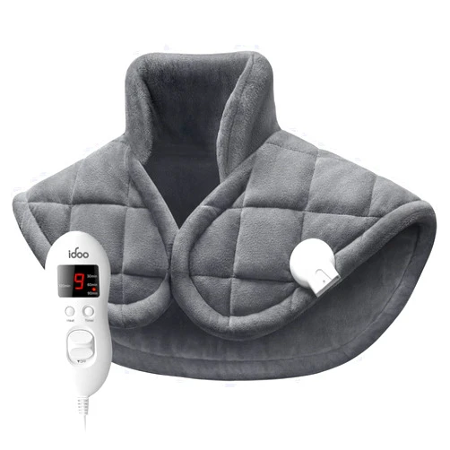 IDOO Heating Pad for Neck and Shoulders and Back, iDOO Neck Heating Pad for Neck Pain, FSA HSA Eligible, Weighted Heated Pad Neck Warmer Pain Relief, Gifts for Women Men, ETL Certified, 19
