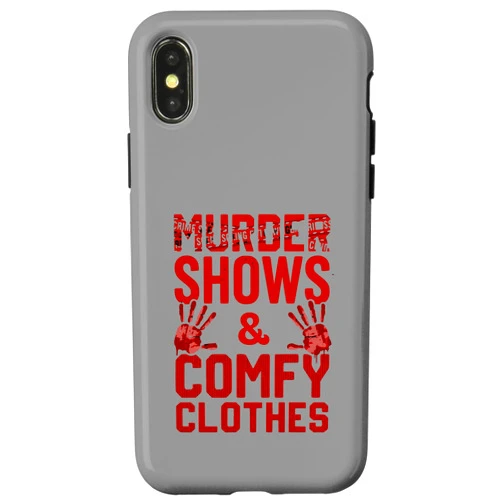 True Crime Mystery & Horror Shows Fan True Crime Murder Junkie Shows Comfy Clothes Podcast Fan Case for iPhone X/XS
