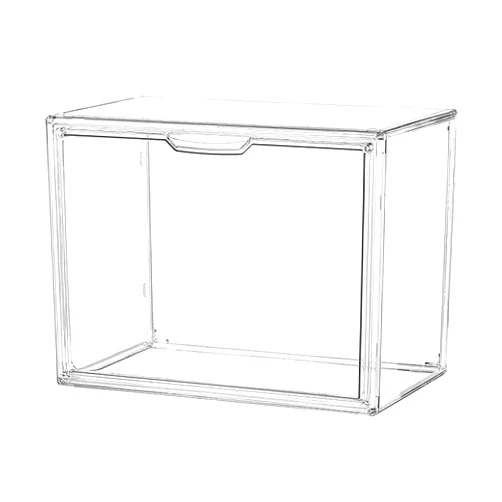KAHIOE 1 Pack Transparent Storage Box Handbag Display Magnetic Organizer for Shoes, Book, Cosmetic, Toys, Dolls Hat, Handmade, Snack Container (1 PACK)