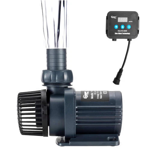 Hygger 1720GPH Quiet Submersible and External 24V Water Pump, with Controller (30%-100% Settings), Powerful Return Pump for Fish Tanks, Aquariums, Ponds, Fountains, Sump, Hydroponics (55W, 14.8ft)