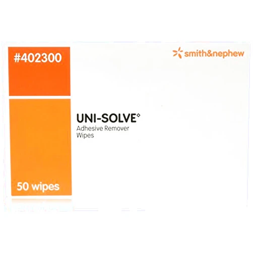 Uni Solve Uni-Solve Adhesive Remover Wipes by Smith and Nephew, Model No - 402300 - 50 ea by Unisolve