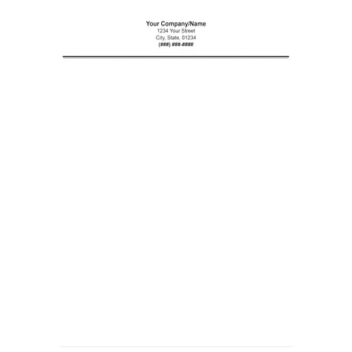 DISCOUNTCARDSTOCK.COM Premium Custom Printed Letterhead Stationery 100 Pack - 8.5
