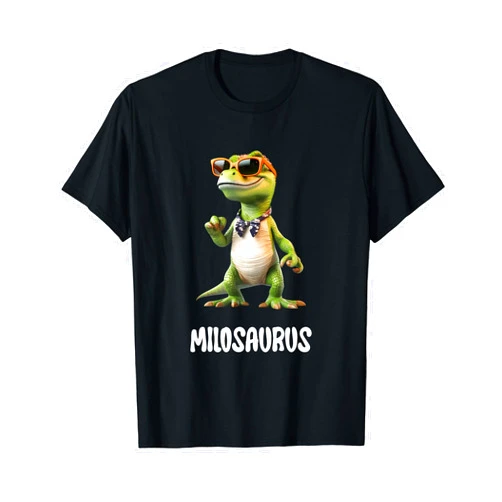 Dinosaurus Designs Milosaurus Dinosaur Design for Milo T-Shirt