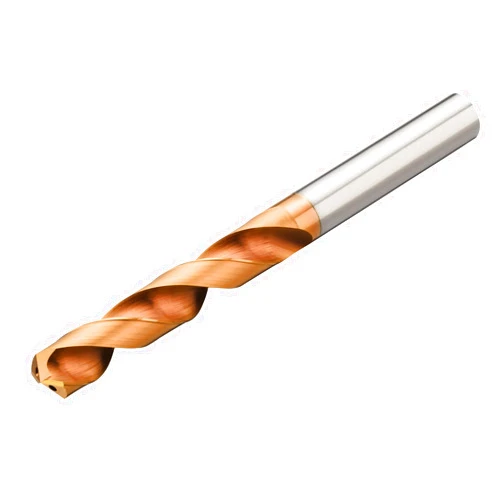 Sandvik Coromant CoroDrill Delta-C R840 Carbide Drill Bit, Short Length, Multilayer Finish, Round Shank, Coolant Through, 140 Degree Point, 9/16