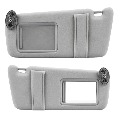AEagle Left & Right Sun Visor for 2007-2011 Toyota Camry Without Sunroof, Driver & Passenger Side Gray Sunvisor Replacement 74310-06750-E0, 74320-06780-B0