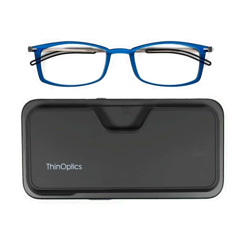 Always With You ThinOptics Reading Glasses - Ultra Thin and Lightweight Readers with Case - MagSafe Compatible