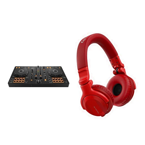 Pioneer DJ DDJ-FLX4 2-deck Controller & HDJ-CUE1BT On-Ear Bluetooth DJ Headphone Bundle