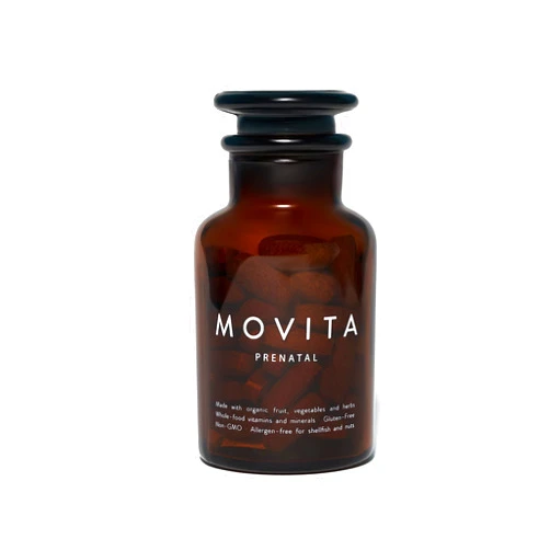 Movita Prenatal Multivitamin - for Healthy Mom and Baby - During Pregnancy & Breastfeeding - Fermented Whole Foods, Vitamins - Organic, Vegan-Friendly, Gluten-Free, & Non-GMO - 30 Day Supply
