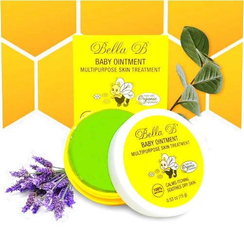 BELLA B Baby Ointment Multipurpose Skin Treatment 0.5oz - Organic Multipurpose Ointment - Relieves Skin Irritation And Itching - Relieves Inflammation or Dry Skin - Soothing Multipurpose Baby Ointment