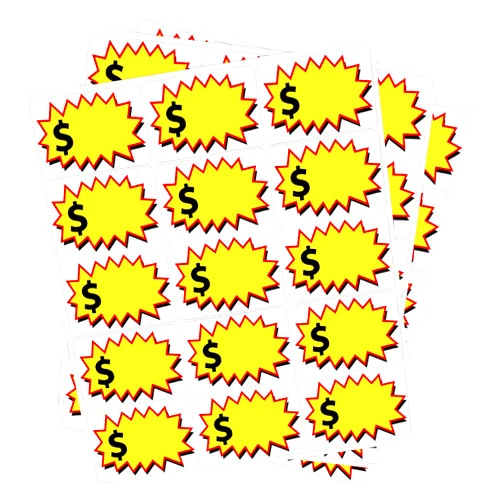 BULGILIA Garage Sale Stickers, 300Pcs Multi-Use Removable Yard Sale Price Stickers with Space to Write Pricing(2