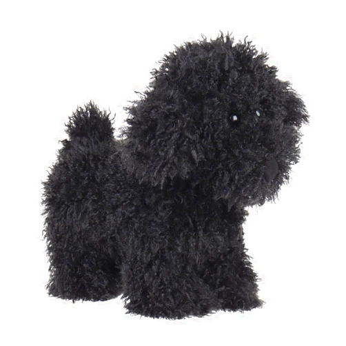 Apricot Lamb Toys Plush Black Poodle Dog Puppy Stuffed Animal Soft Cuddly Perfect for Child 8.3 Inches