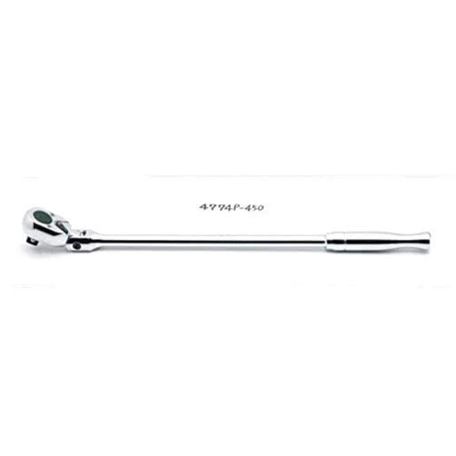Ko-ken Koken 4774P-450 1/2 (0.5 inch (12.7 mm)) SQ. Oscillating Lilong Ratchet Handle (Polished Grip), Total Length: 17.7 inches (450 mm)