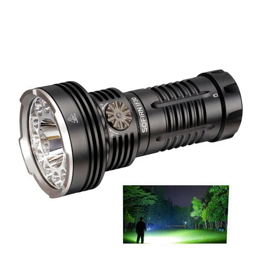 sofirn IF30 Flashlight High Lumens, 12000 Lumens Ultra Bright Flashlight with 685 Meters Beam Distance Spotlight, Rechargeable Flashlight USB C, LED Flashlight Waterproof for Hunting, Searching